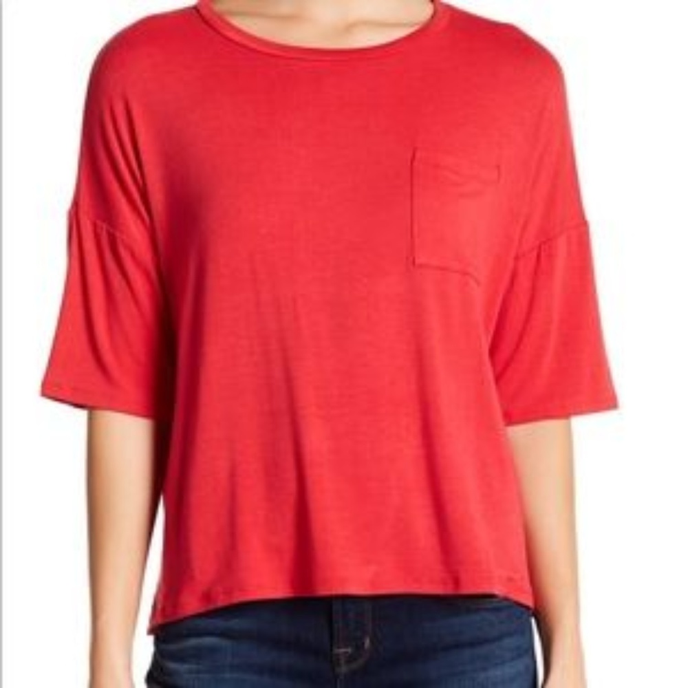 Project Social T elbow length pocket tee